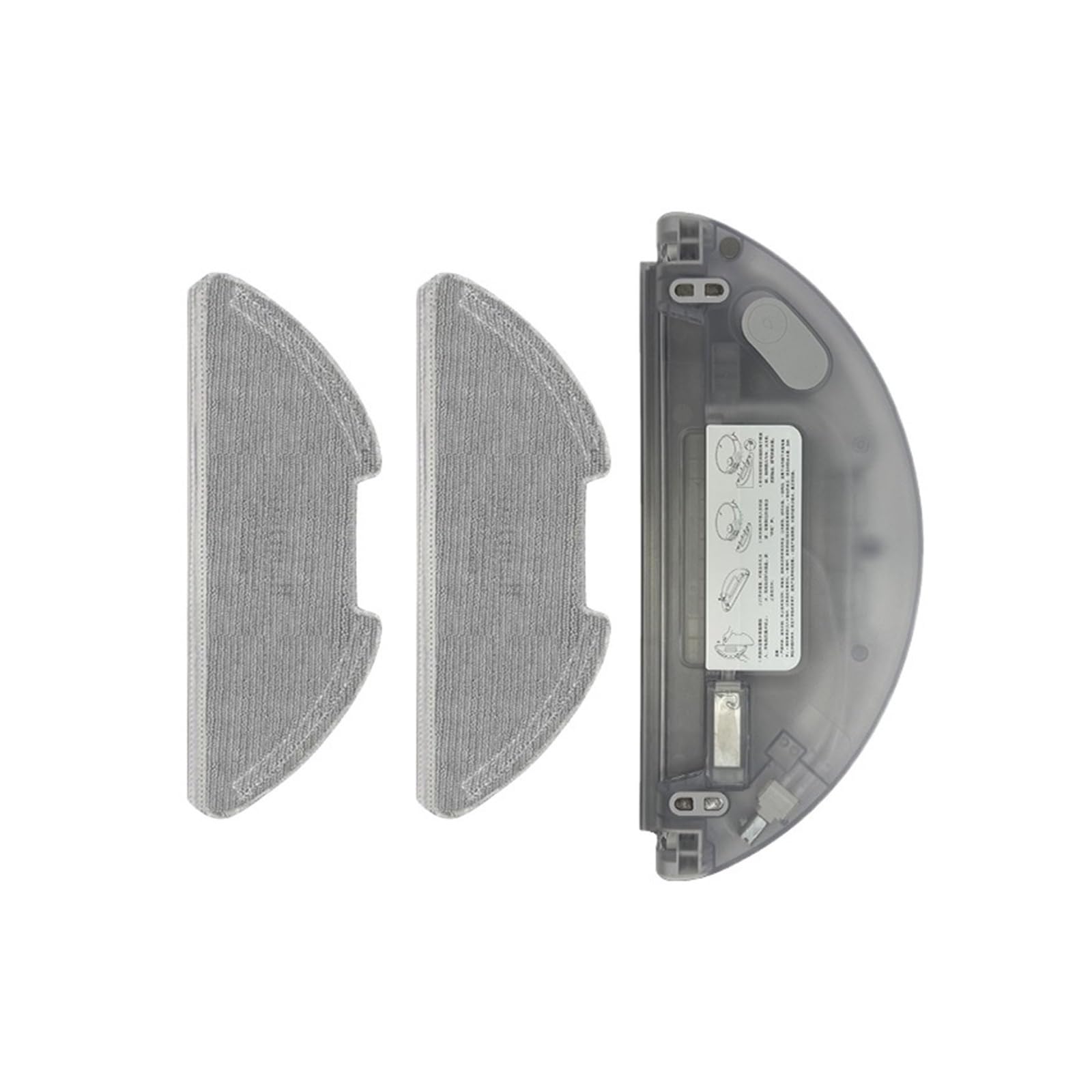Aywnocrey 1 Water Tank 2 Mop Water Tank Mop Cloth Spare Part， Compatible For Xiaomi，Robot Vacuum-Mop 2 Lite 2 Pro Mjstl Mjst1s Mjst1shw Bhr5044eu Accessroies(1 Water Tank 2 Mop)