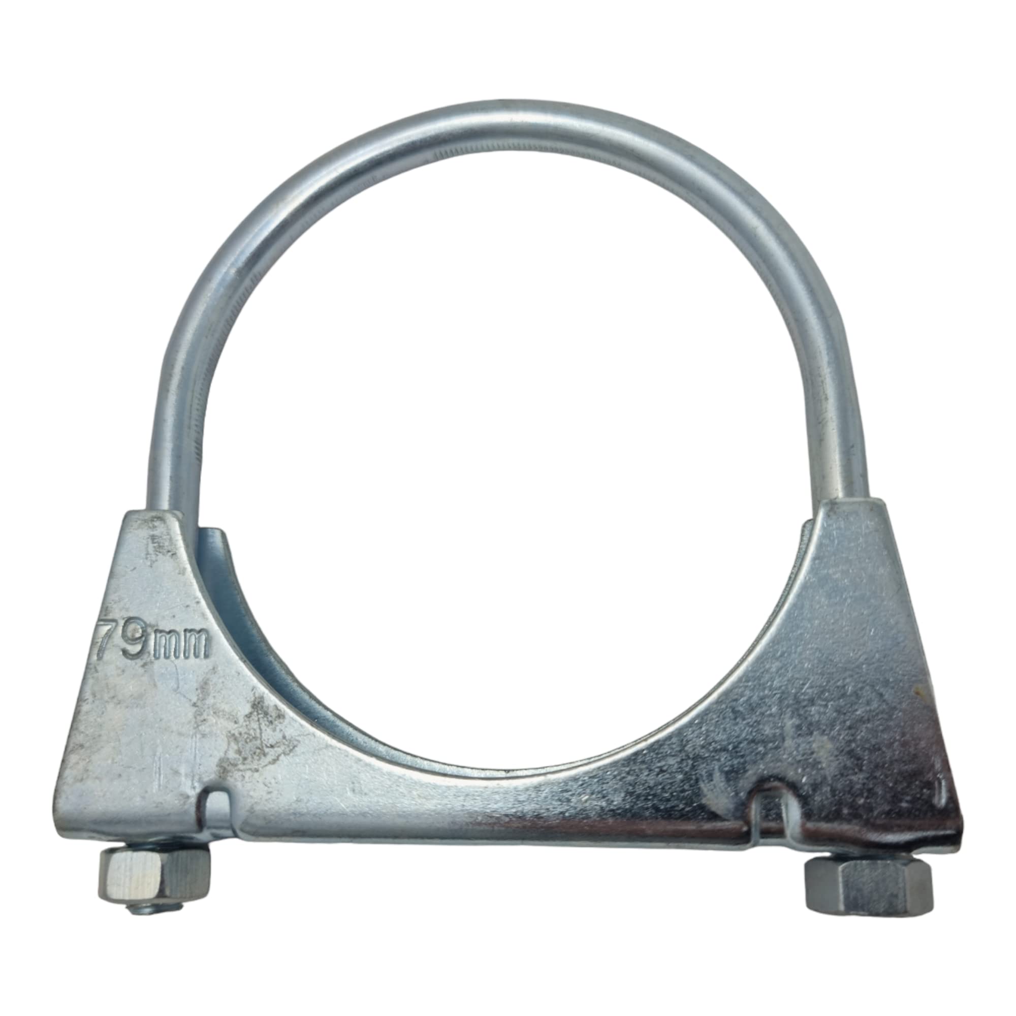 79mm Universal U Bolt Exhaust Clamps - Heavy Duty Clamp & Nuts (Pack of 2)