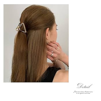 Amazon.co.jp: ninon ニノン ヘアクリップ 大 アセチ べっ甲