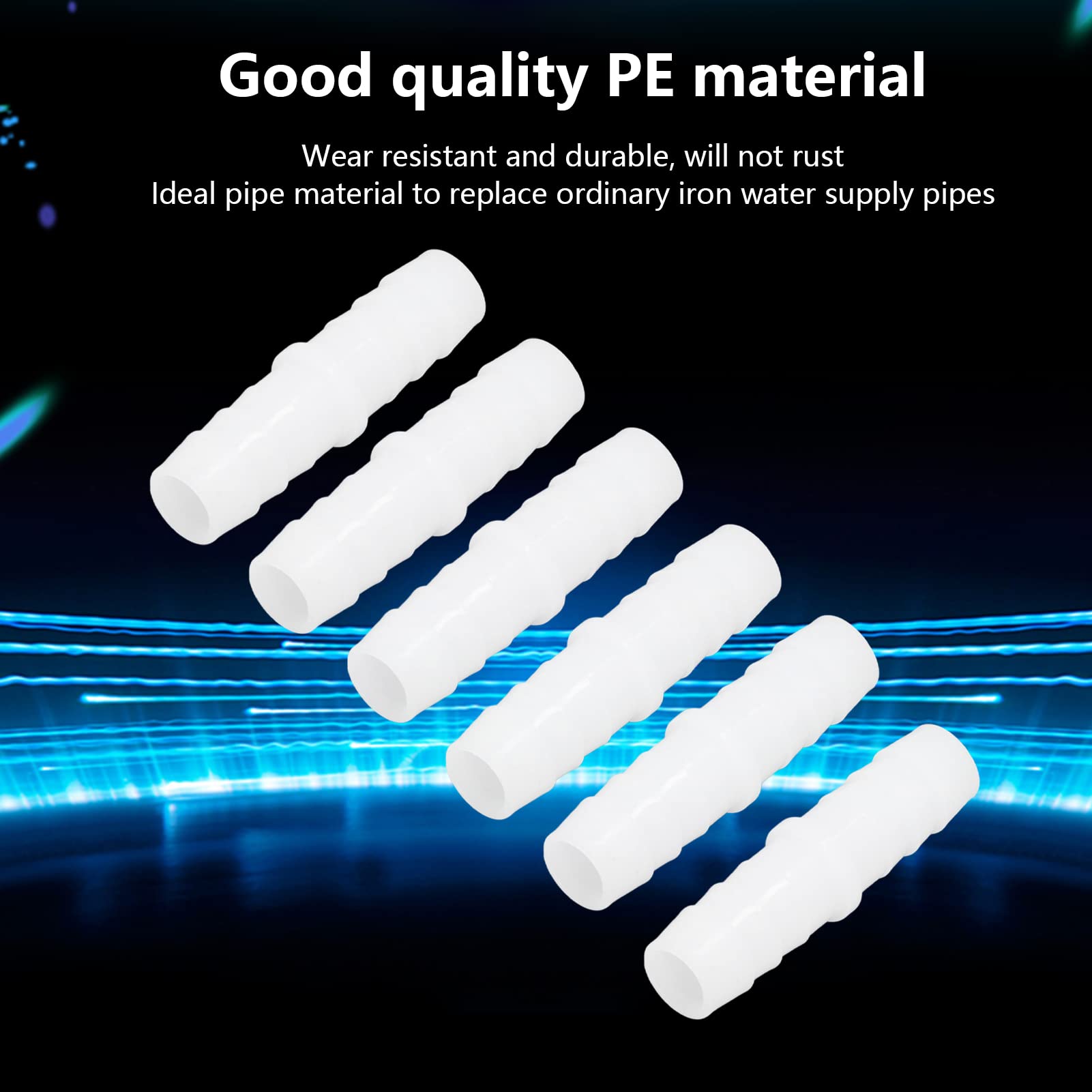 Nimomo Lot De 10 Raccords Barbelés En Plastique 14mm - Connecteurs Droits Pour Tuyaux De Pompe Et Silicone