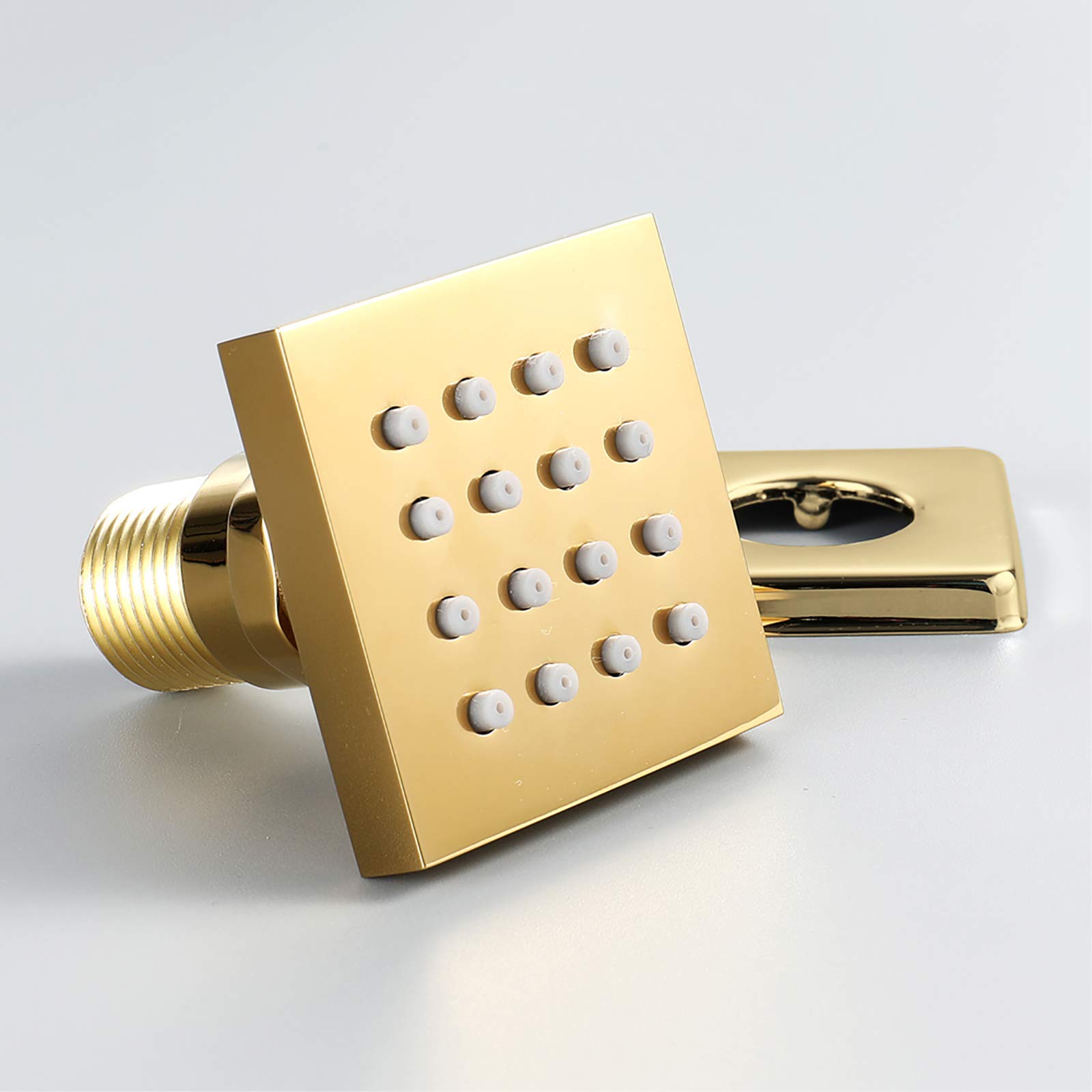 Zestaw prysznicowy Gold Rain Mixer Combo do montażu sufitowego z baterią natryskową i deszczownicą, słuchawką prysznicową, 10 cali, 10 cali, 10 cali,10 Inches