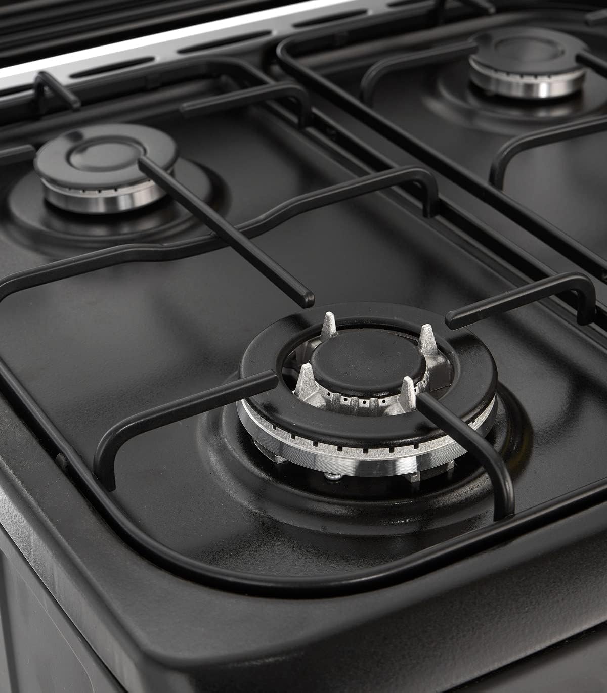 SOLTHERMIC COMBO PACK NEGRO RUSTICO COCINA F5S40G2RB 50 cm 4 fuegos + CAMPANA H60PR