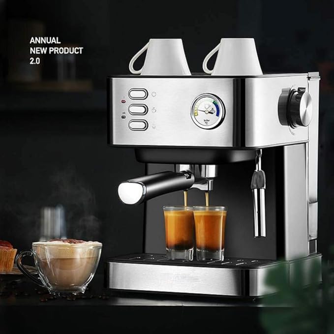 Cafetera Semi Automática para Expreso con Espumador de Vapor miniatura 4