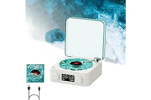 The Waves Aqua Waves Mini Speaker Vinyl Player 2023
