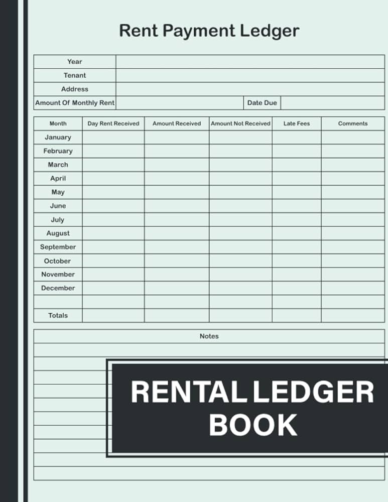 Amazon.com: Rental Ledger Book: Rental Property Record Book for Landlord Rental Property Manager | Property Management Ledger Book | Rental Income Book: 9798791182364: Publishing, RNT&R: Books for Free Printable Rent Rental Ledger Pdf