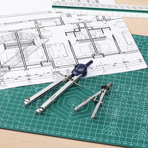 image for Mr. Pen- Professional Geometry Set Metal Compass, 7 pcs, Geometry Prec