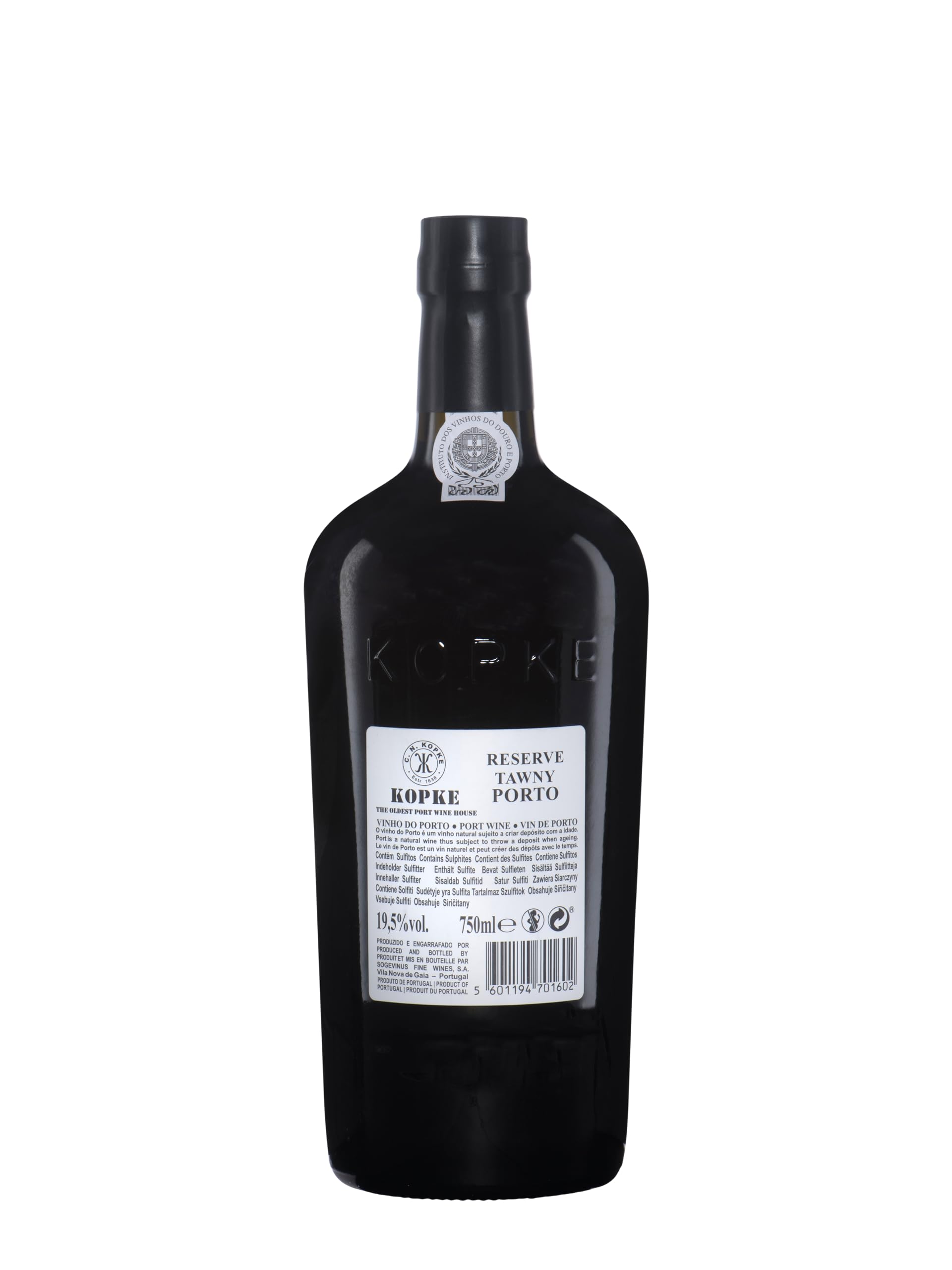 KOPKE - Reserve Tawny - Porto - 19,5% Alcool - Origine : Portugal - Notes de fruits noirs et bois - A servir au dessert ou en apéritif - 75 cl