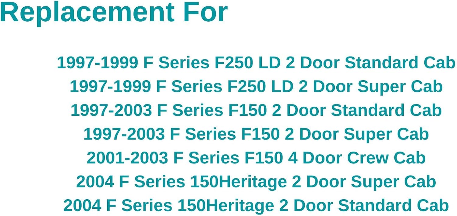 Stationary Back Window Rear Glass Replacement for Ford F150 1997-2003 /F250LD(Light Duty) 1997-1999 / F150 Heritage 2004