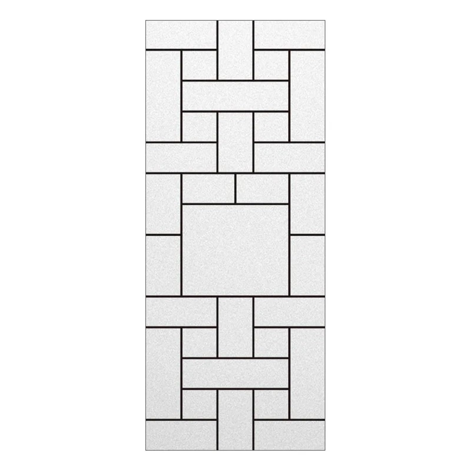 Pellicola Oscurante Smerigliata Elettrostatica: Adesivo Per Vetri Con Motivo Linee Geometriche, Decorativa E Anti UV, 30x80cm (CH-229-E)