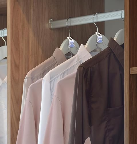 Miniatura 6 de Ganchos de conector para colgar  Paquete de 50 ganchos para colgar ropa  Percha que ahorra espacio para organizador de armario  Perchas en cascada