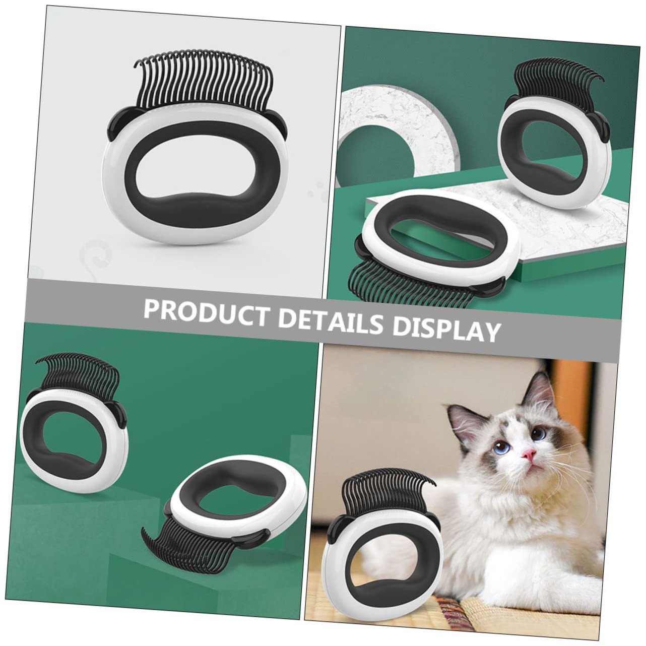 FOMIYES 5piezas Cepillo De Grooming Para Gatos y Perros Peine De Limpieza Para Mascotas Masaje y Eliminación De Pelo Muerto Accesorio Para Cuidado De Mascotas Casa