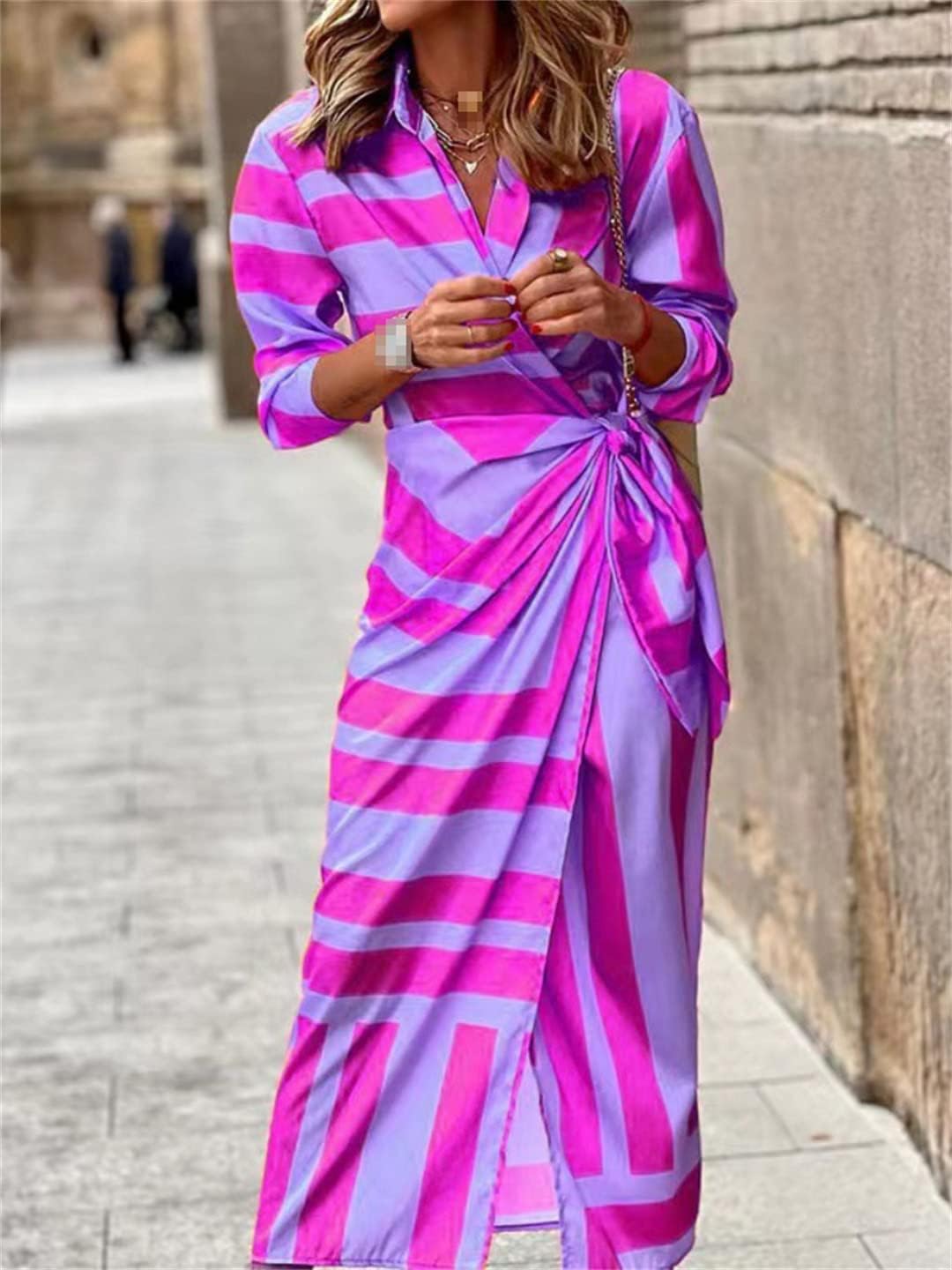 Spring Summer One Piece Printed Dress Skirt Holiday Party Dress for Women Robe Dresses