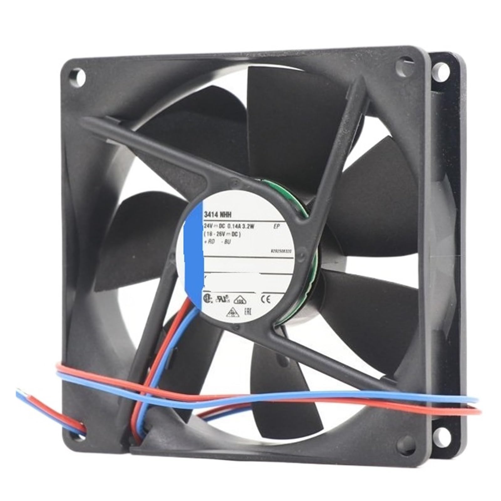 BYZLJTSWT 3414NHH 24V DC 3.2W 3250RPM 92X92X25mm 9225 9cm Cooling Fan