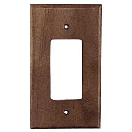 Sierra Lifestyles Traditional Switch Plate, 1 Rocker, Black Walnut