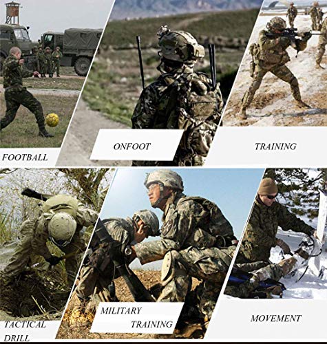 image for LANBAOSI Men's Tactical Jacket and Pants Military Camo Hunting ACU Uni