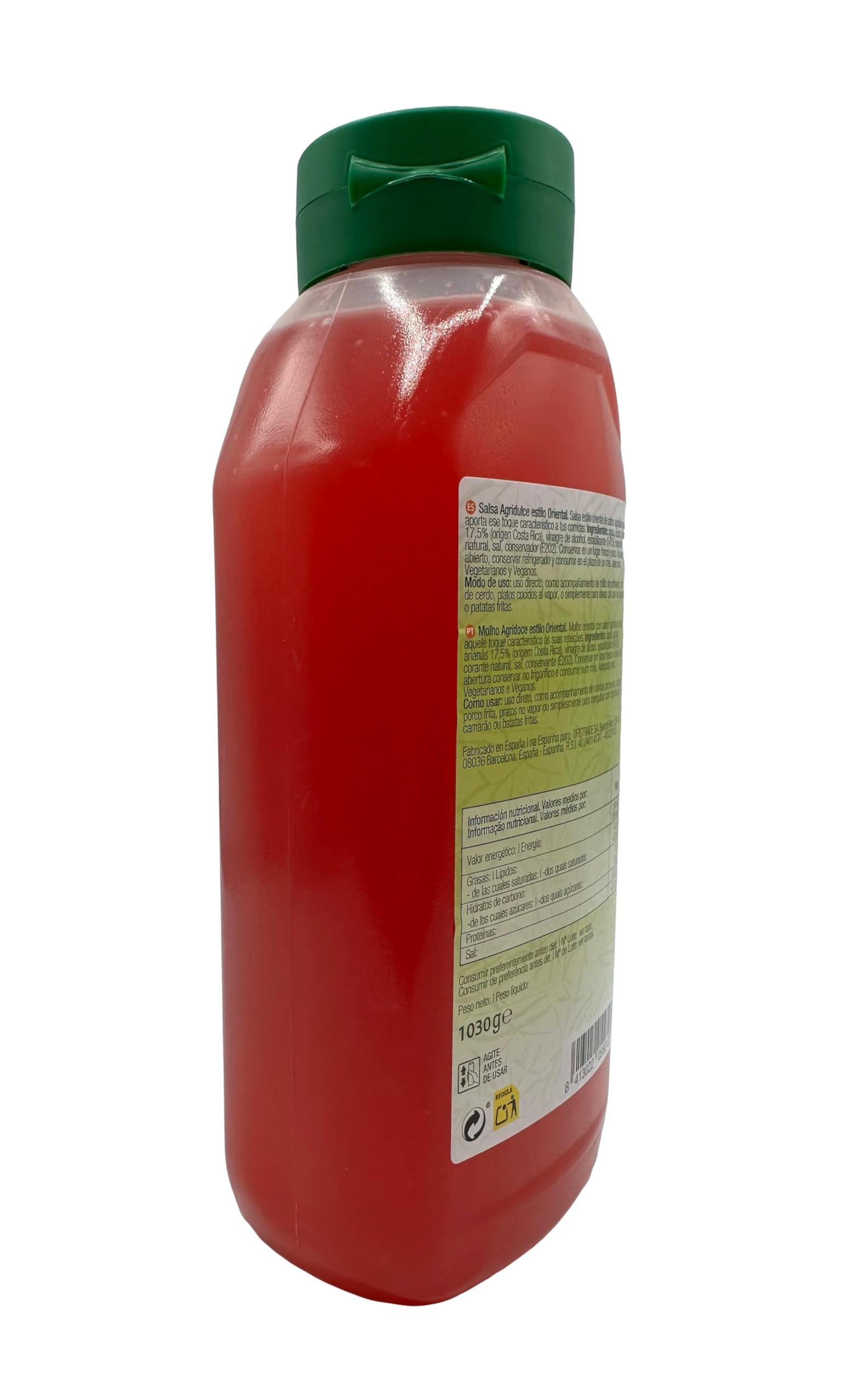 Yang-Tse - Salsa Agridulce, Salsa Japonesa, Condimento para Wok, Apta para Veganos - 1030 g