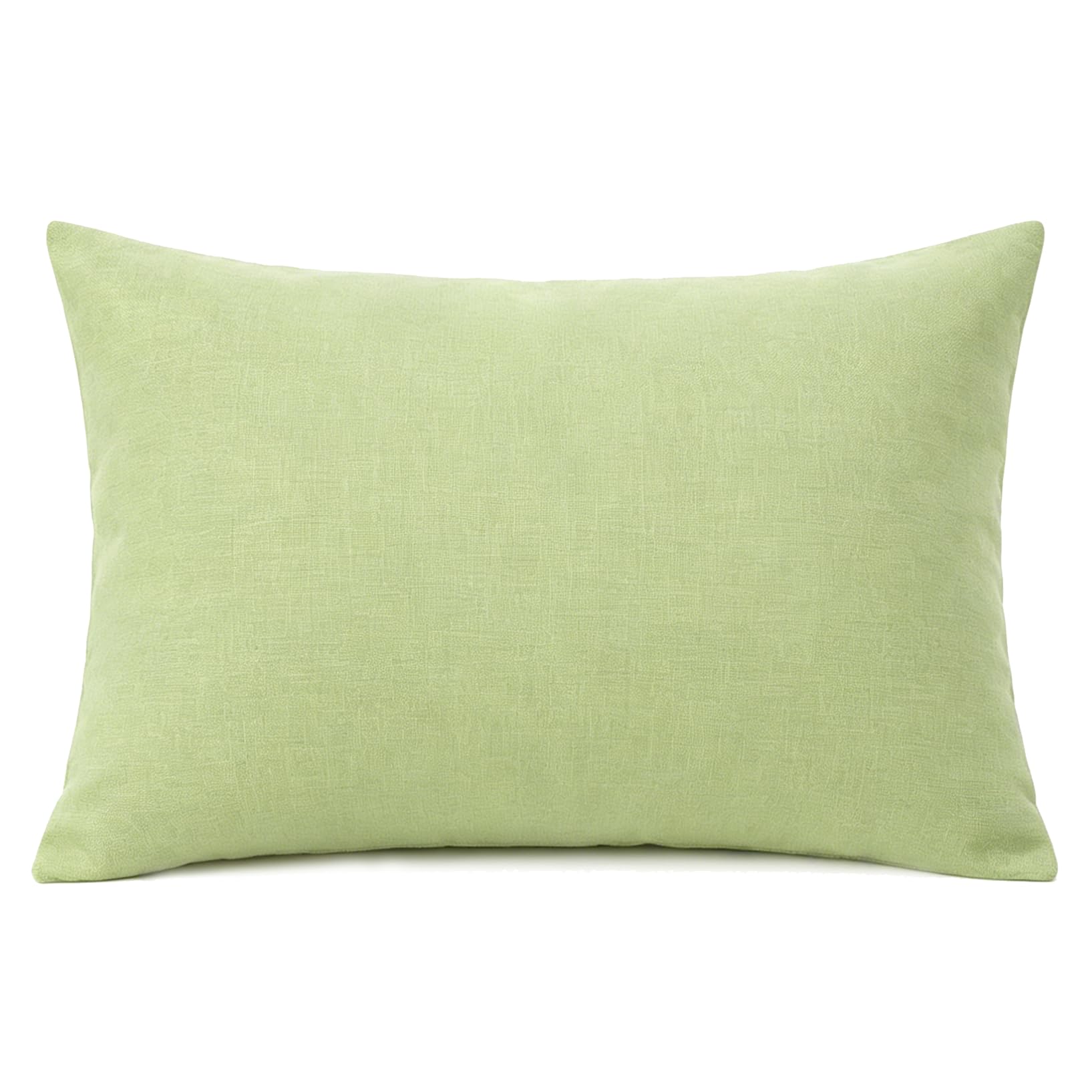 Housse de coussin verte avec noyau 30x50 cm pour créer un salon chaleureux