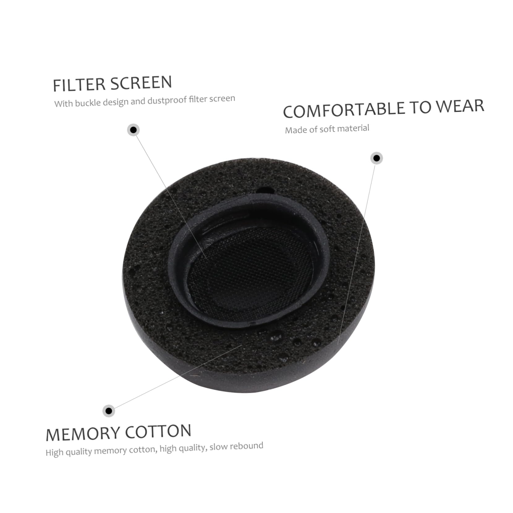 jojofuny 9 Paare Ohrstöpsel aus Memory-Schaum Ohrstöpsel aus Silikon Ohrhörer Memory Foam eartips Memory Foam in Ear aufsätze Silikon- Kopfhörer Ersatz- Lärmminderung