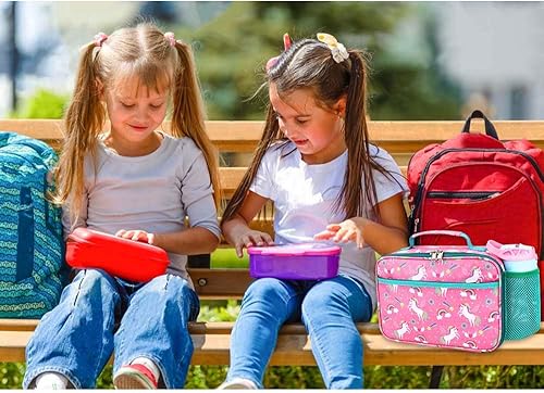 Miniatura 7 de RHCPFOVR Lonchera para niños  Lonchera aislada para niños y niñas, bolsa de almuerzo lavable y lonchera reutilizable a prueba de fugas para la