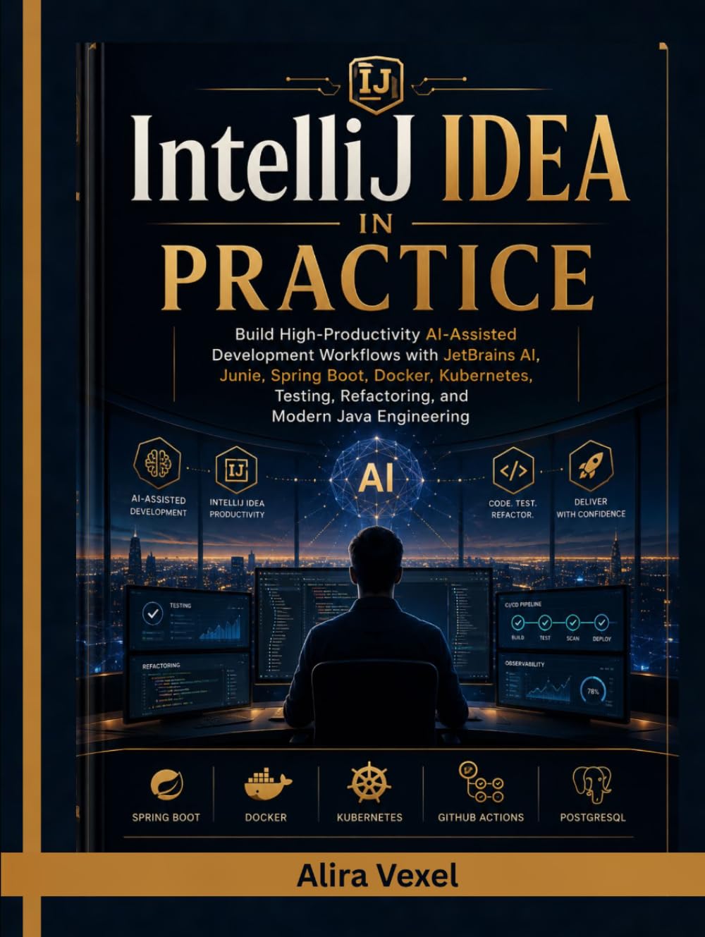 IntelliJ IDEA in Practice: Build High-Productivity AI-Assisted Development Workflows with JetBrains AI, Junie, Spring Boot, Docker, Kubernetes, Testing, Refactoring, and Modern Java Engineering