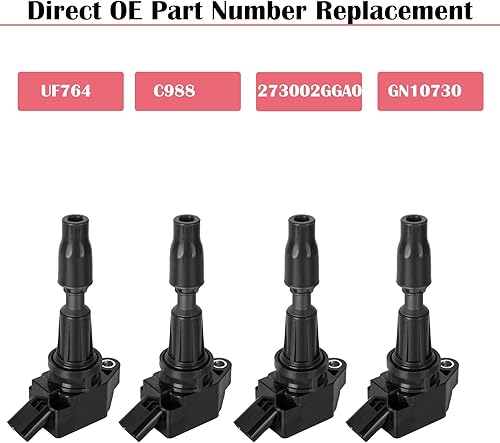 Miniatura 2 de Juego de 4 bobinas de encendido para Hyundai Sonata Santa Fe Sport 2015 2016 2017 2018 2019 2020 Hyundai Sonata Santa Fe Sport Kia Optima Sorento