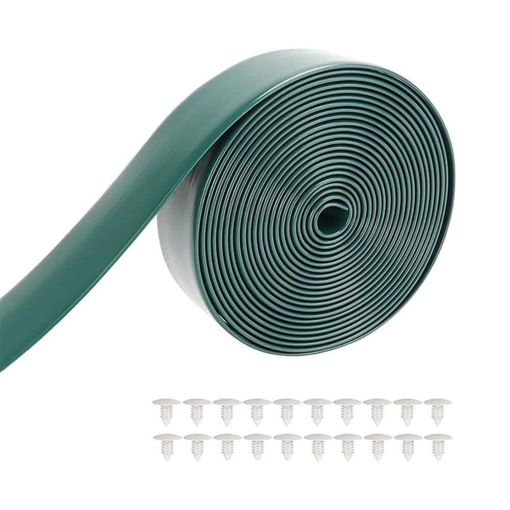 PVC Webbing Straps for Patio Chair Repair with 20 Rivets Green 10ft Lawn