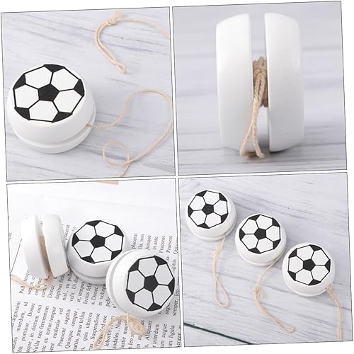 Miniatura 9 de ERINGOGO 10 Pcs Wooden Yo-yo Vintage Wooden Yoyo Kids Yoyo Beginner Yoyo Ball Yoyo Professional Cartoon Yoyo Toy Yoyo for Kids Beginners Metal Yoyo