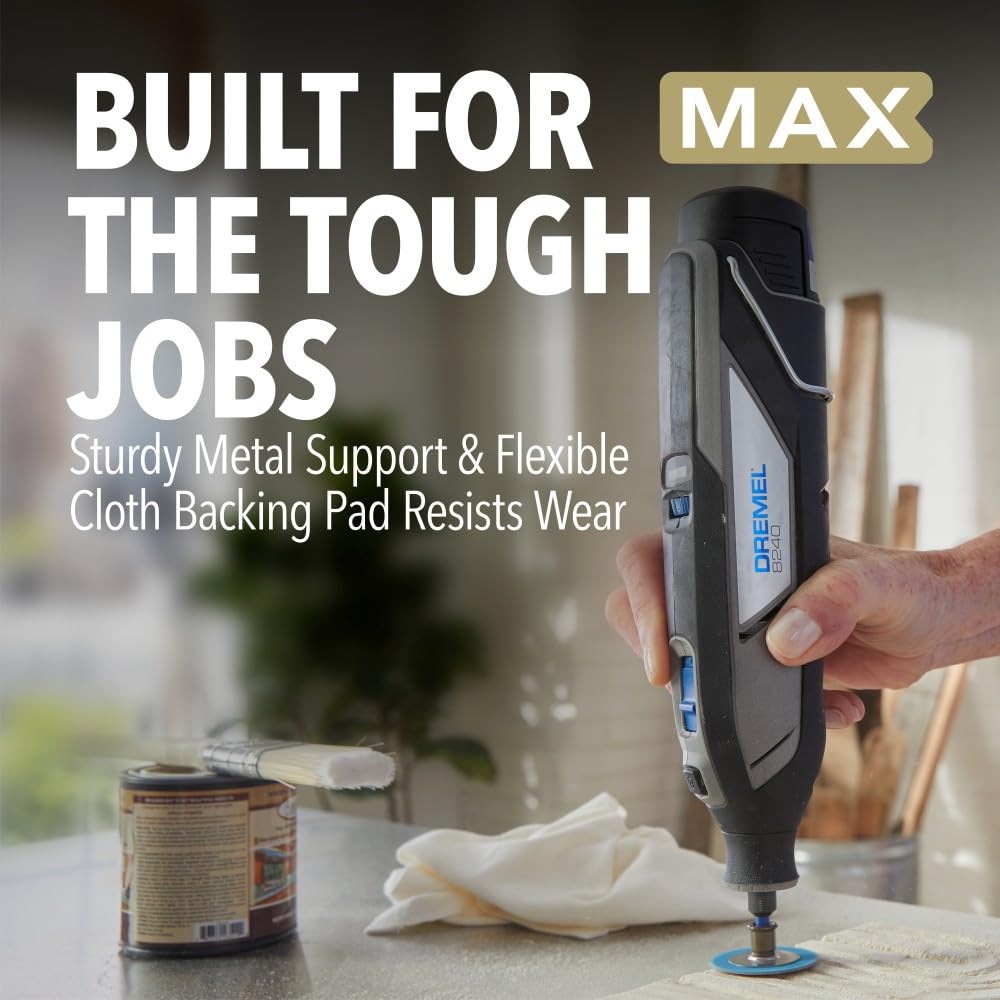 Dremel Max Life EZ411HP - Dischi abrasivi per utensili rotanti, grana 60, 3 pezzi