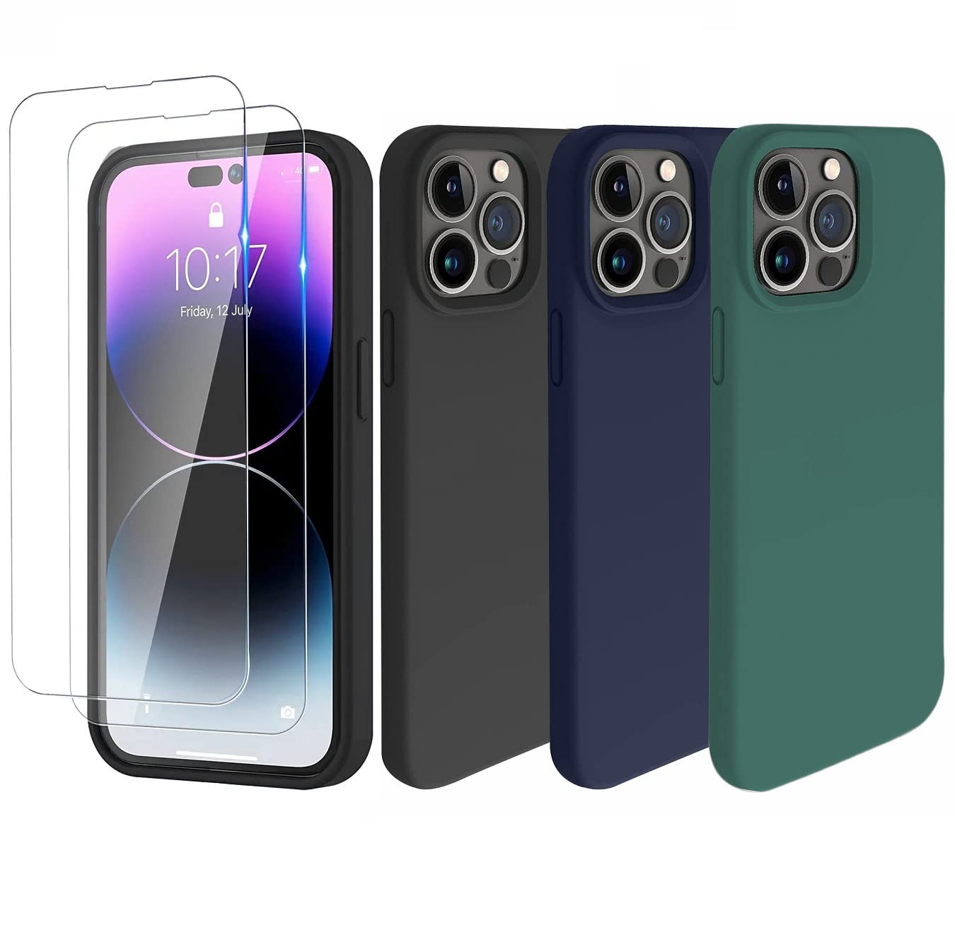 Amazon.co.jp: C.M iPhone 14 Pro Max用デザインケース、シリコン製耐 