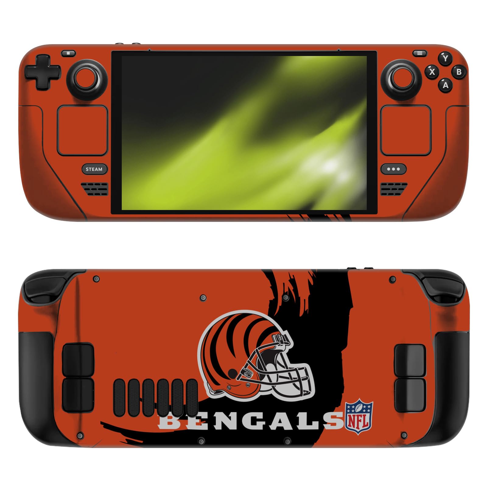 Autocollant vinyle Cincinnati Bengals pour Steam Deck OLED Head Case Designs - 6