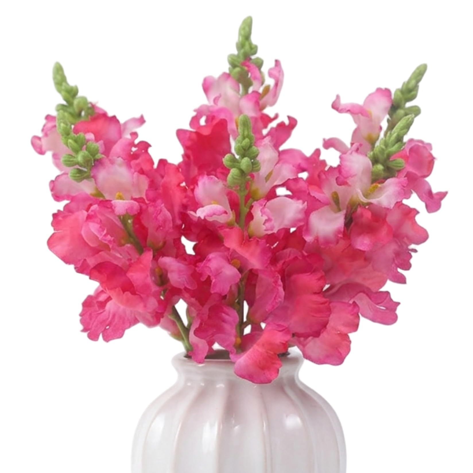Delphinium artificiel rose rouge : 6 branches de 41 cm pour décoration