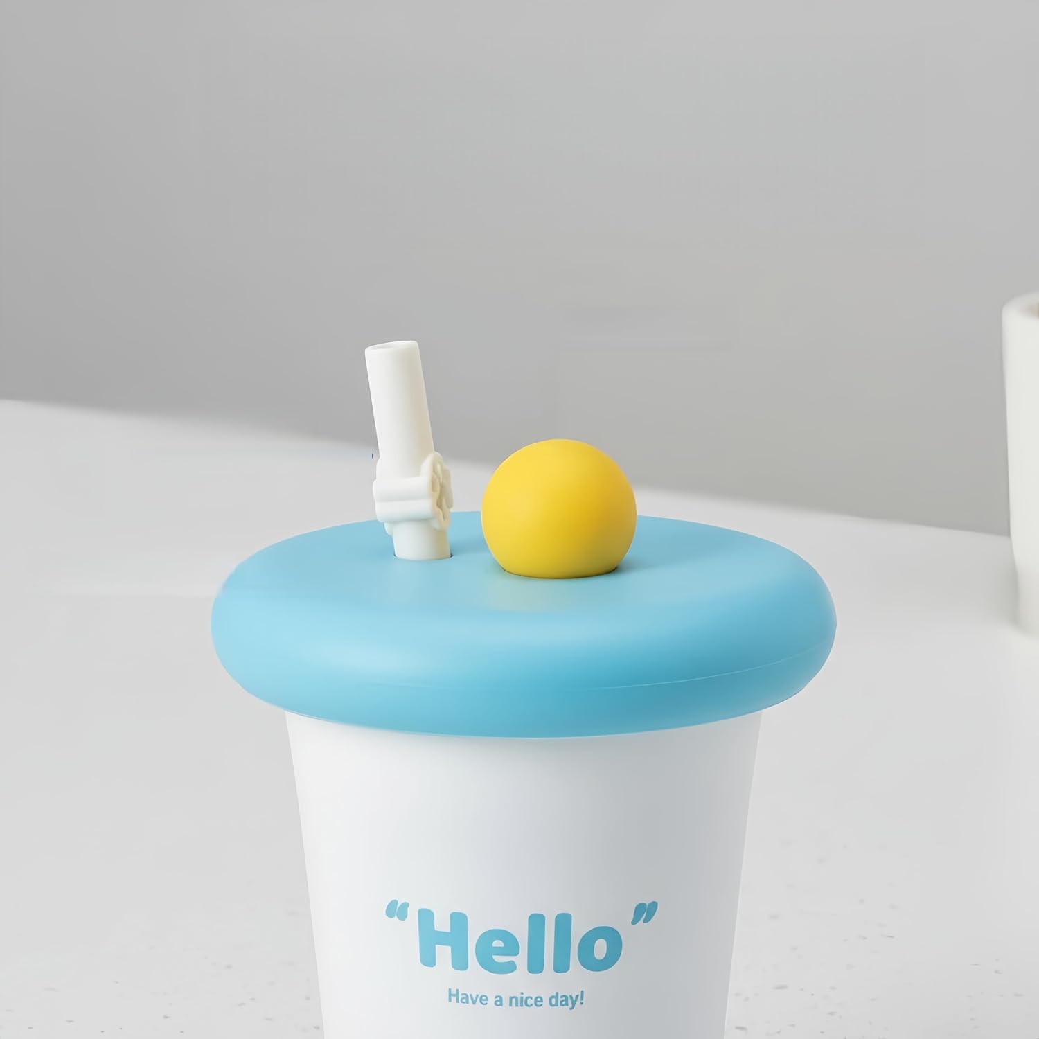 350ml Cup Set of 2 – Portable Cup with Straw – Reusable Daily Drink Cup (2-Pack)