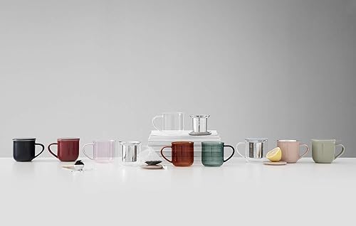 Miniatura 6 de VIVA Minima Eva - Taza de té de cristal azul de 14 oz (13.5 fl oz)