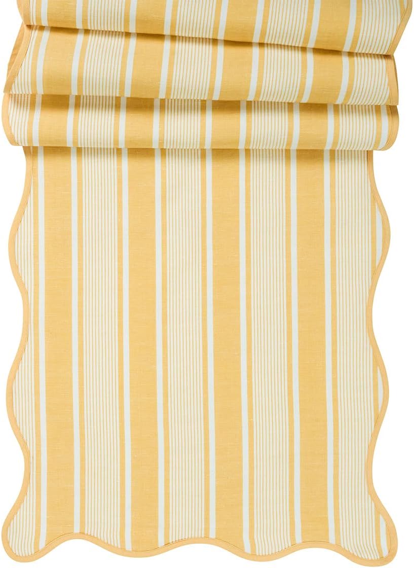 Juliska Cabana Stripe 18" x 90" Table Runner - Sunshine