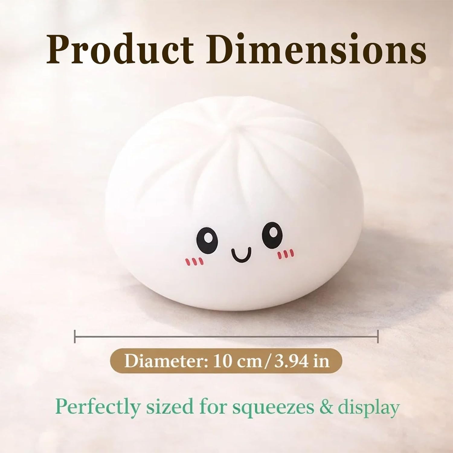 Dumpling Squishy Mystery Box – Viral Glitter Squishy Dumpling Toy, Surprise Mini & Giant Slow Rising Stress Relief Gift (Transparent Yellow) — view 6