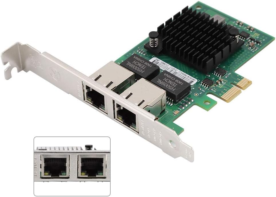 E1000 Network Card for Card I350T2M Pcie Dual Port for I350Am2 Chip Processor Gigabit Network Card