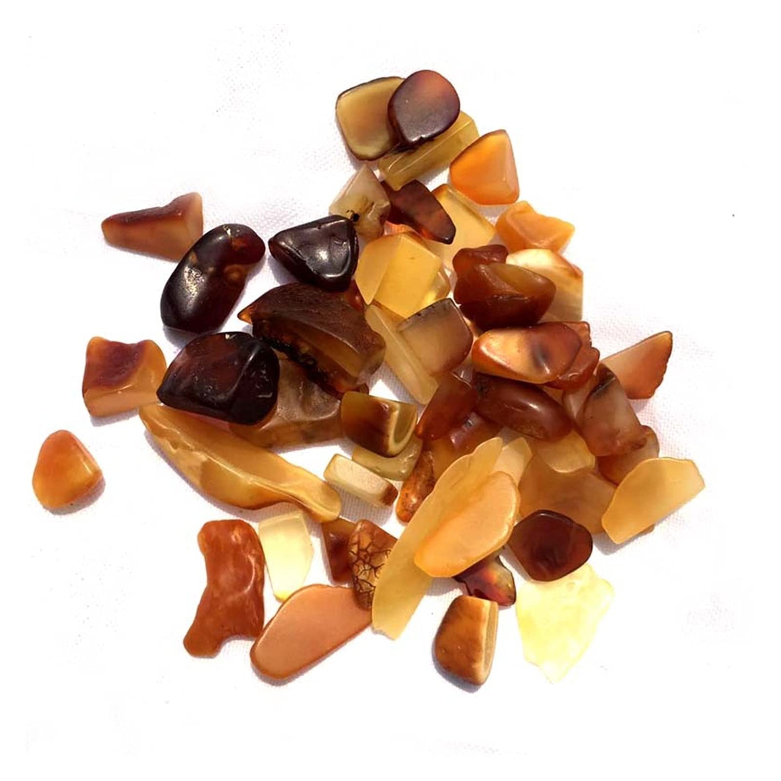 Pierre ambre naturel 7-9mm pour décoration et création de bijoux