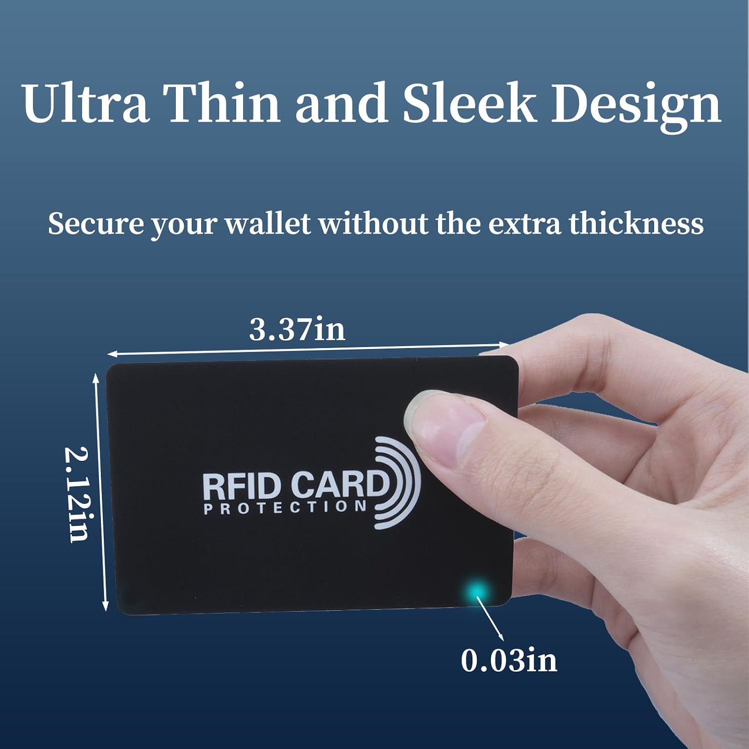 RFID Blocking Card, Contactless Bank Debit Card Protector, 10 Pack