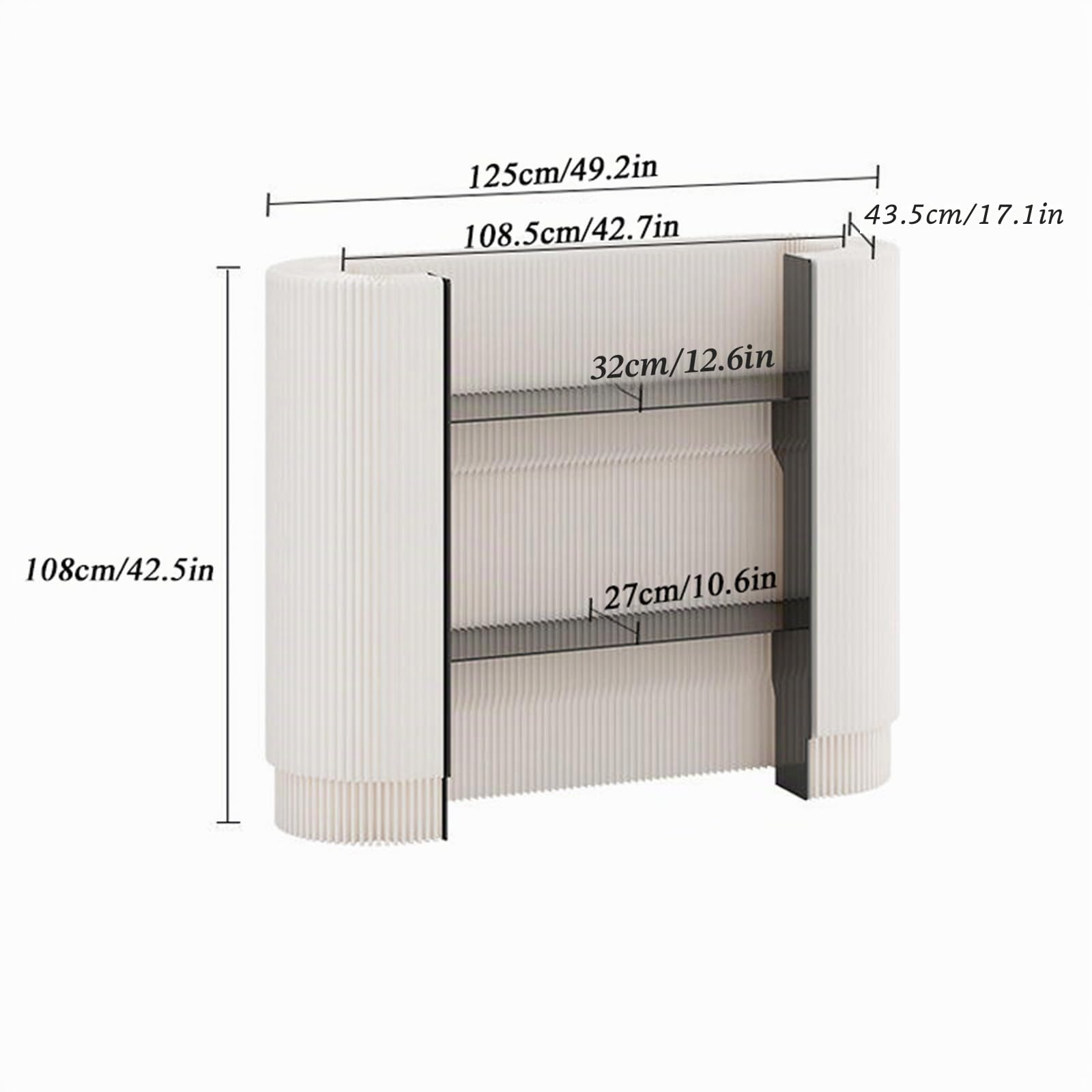 Recepción y Oficina, Mostrador Cajero con Estante Ajustable en 2 Posiciones, Mueble de recepción de Moderno para Supermercado Tienda de Conveniencia Hotel Bar Tienda de Ropa, Negra