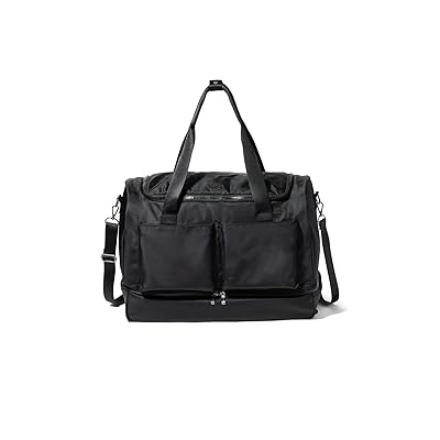 Baggallini Deluxe Fifth Avenue Weekender Duffel Bags Black Twill