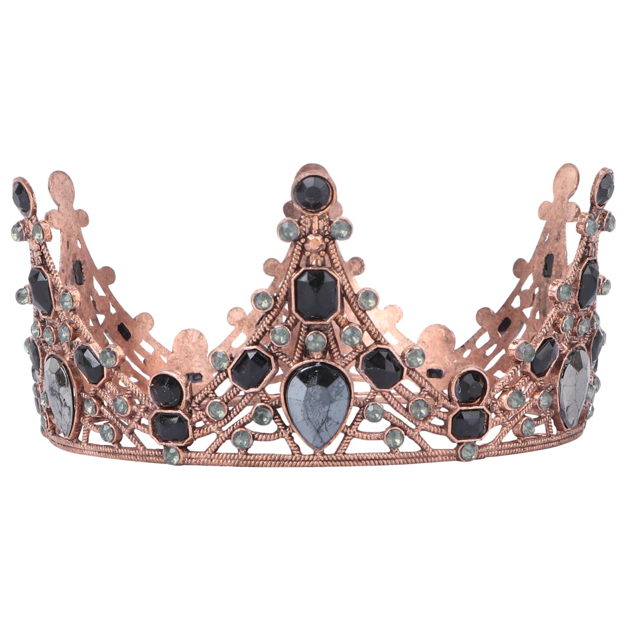 Couronne Baroque Vintage Pour Femme - Diadème élégant Pour Mariage, Fête, Anniversaire - Style Rétro Et Chic