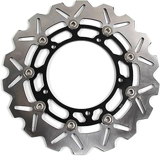 Rotores de disco de freio dianteiro Arashi para Yamaha MT03 / FZ03 2015-2018 ABS 2016-2019 Acessórios de substituição de motocicleta MT FZ 03 Preto 2016 2017 15 16 17 18