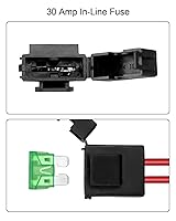Vista 4 de Arnés de batería de cobre negro de 3 pines y 2 cables para scooters de afeitar
