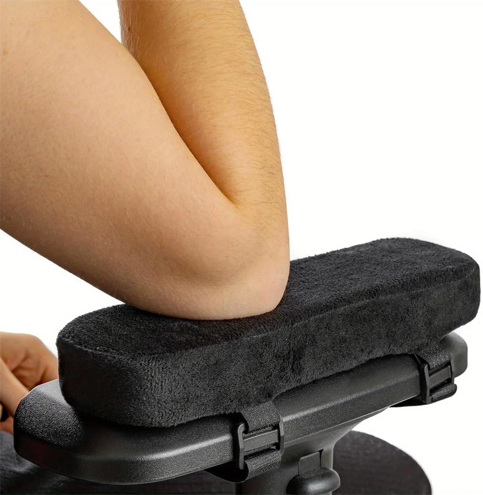 Memory Foam Armrest Cushion Office Chair - Elbow Support Relief - Universal Desk Chair Cover