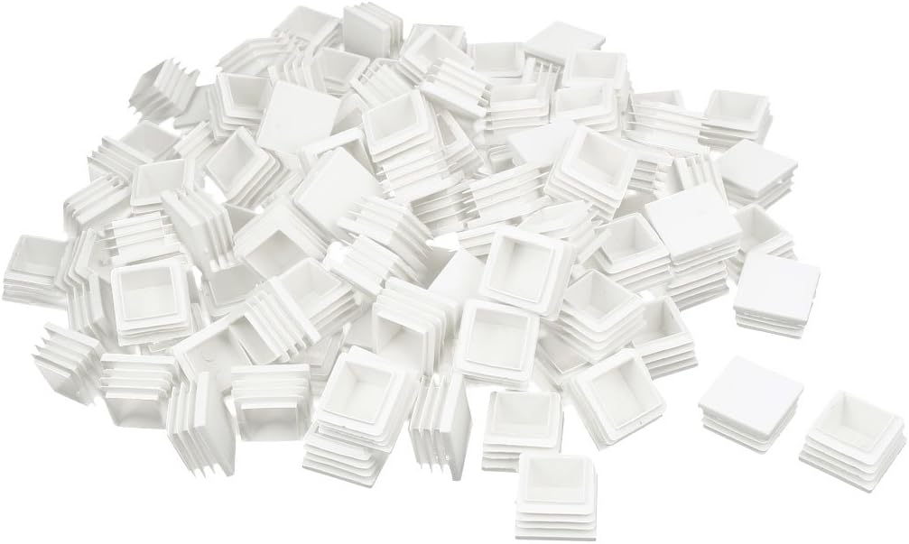 30mmx30mm Plastic Square Shaped Blanking End Cap Tube Insert White 200pcs (60016127074276e62600d2ac2d206a8f)
