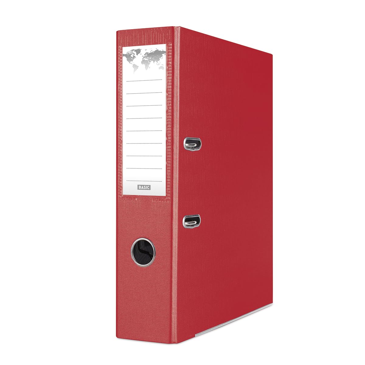 OFFICER PRODUCTS Raccoglitori per documenti A4/Set da 24/75 mm/7,5 cm/Bordeaux/Raccoglitore ad anelli/Copertina in plastica PP/Meccanismo di chiusura/Organizzazione documenti/Per ufficio domestico