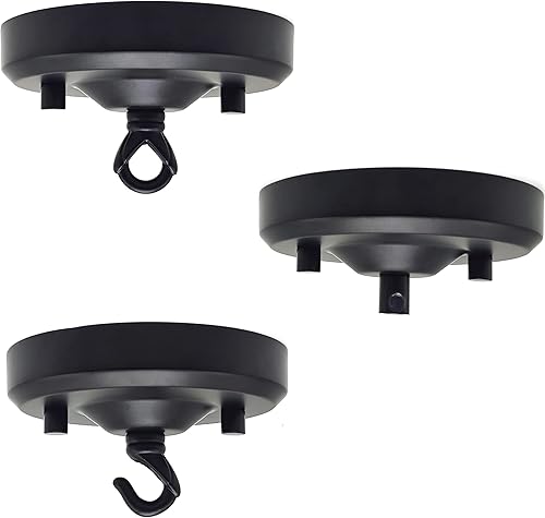 Miniatura 2 de ECUDIS Kit moderno de iluminación de techo de 4.5 pulgadas con herrajes, placa de techo para lámpara colgante con todos los accesorios de montaje,