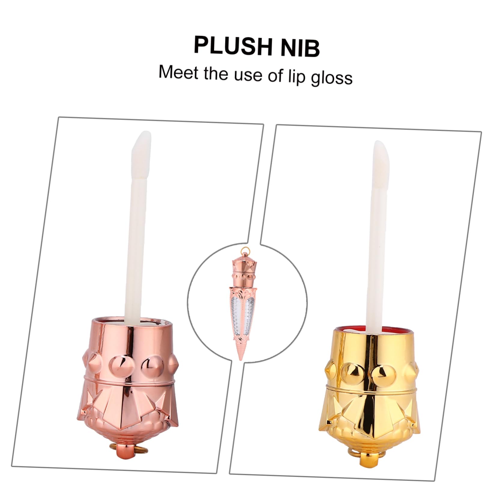 DOITOOL 10 Stück Leere Lipgloss Tuben 5ml Kunststoff Nachfüllbar Auslaufsicher Kompaktes Radieschen Design für Selbstgemacht und Alltag