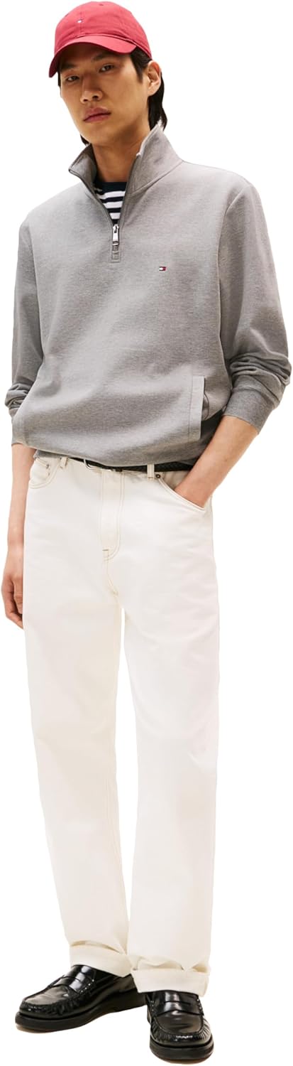 Tommy Hilfiger Men's Medium Weight 1/4 Zip Sweatshirt