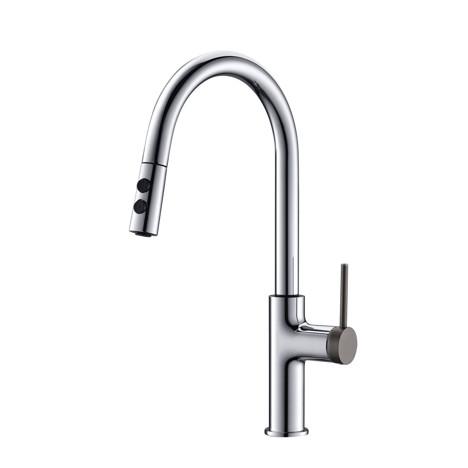 Robinet de cuisine extractible pour nettoyer facilement les grands plats